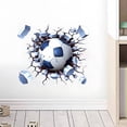 thumbnail image 5 of XIBUFE 3D Soccer Wall Decal,Creative Wall Breaking Illusion Football Sticker,Sport Theme Bedroom Game Room Decor,Removable Vinyl Art for Walls Doors Boy Bedroom Decor,14X12 Inches, 5 of 7