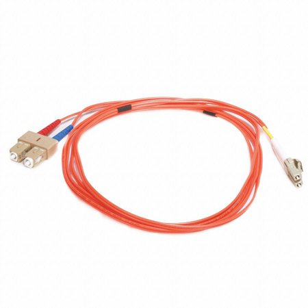 UPC: 0844660026273 | Monoprice Fiber Optic Cable – 2 Meter – Orange | LC to SC OM1  62.5/125 Type  Multi Mode  Duplex