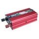 thumbnail image 3 of Inversor de corriente para coche de onda sinusoidal pura de 300 W, adaptador de CA de 12 V a 110 V con puertos USB de 2 A | Diseño compacto de aleación de aluminio | Incluye pinzas de batería |, 3 of 5