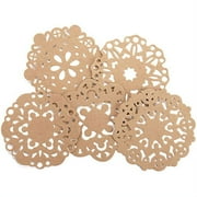 Maya Road Kraft Doilies Die-Cuts, 12-Pack Multi-Colored