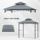 thumbnail image 2 of Toldo para barbacoa ABCCANOPY, 153 x 75 cm, doble nivel, gris, 2 of 9