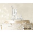 thumbnail image 1 of Printtoo Couple Wedding Cake Topper Personalized Silhouette Cake Topper Color Option Available 4-6 Inches Wide, 1 of 1