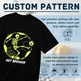 thumbnail image 5 of Black T Shirts for Men, Net Breaker,Skeleton Soccer Print Mens Graphic Tees, 24013910,L, 5 of 8