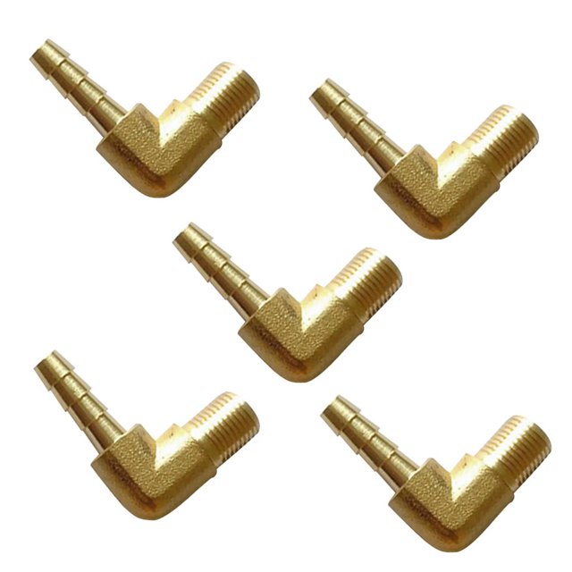 5x De Púas Accesorios De Tubería 1/8 6 Mm Herramienta profesion Para commerce business Cola Manguera de codo macho