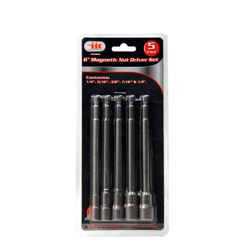 5 Pack 5/16 Magnetic Nut Setter Setters Electric Drill 1/4 Shank Screwdriver