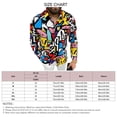 thumbnail image 4 of Camisa estampada de manga larga para hombre, chaqueta informal, solapa, camisa con botones de un solo pecho para traje de otoño, 4 of 4