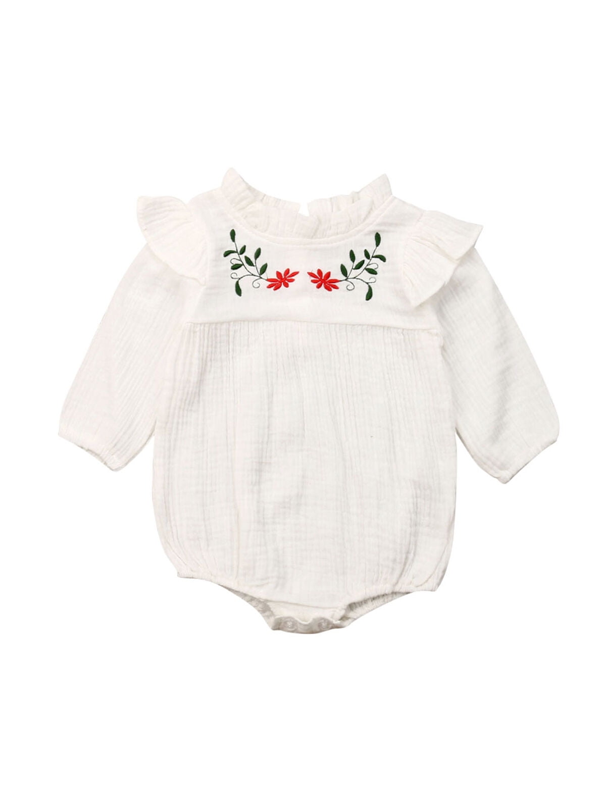 linen romper baby girl