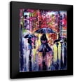 thumbnail image 1 of Kovacs, Anna Brigite 11x14 Black Modern Framed Museum Art Print Titled - Snowfall in the Evening, 1 of 5