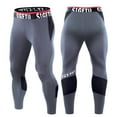 thumbnail image 2 of Aimik Hanes Compression Pants for Men 3/4 Capri Leggings Dry Fit Workout Running Athletic Gym Tights Bottom with Pockets Black XL, 2 of 5