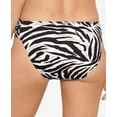 thumbnail image 3 of Ralph Lauren Women's Zebra Shirred Side Tab Hipster Bottoms Brown Size 6, 3 of 4