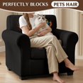 thumbnail image 4 of Chririnla Halloween Owl Pumpkin Armchair Chair Covers, 2-Piece Anti Dust Spandex Sofa Couch Slipcover, Washable Stretch for Pet and Kid for Living Room, 4 of 8