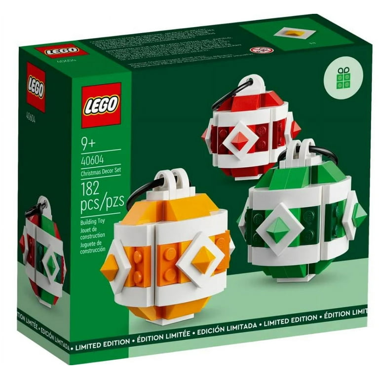 LEGO 40604 Holiday Themed Christmas Decor Set Winter Seasonal 182pcs Limited Edition Store Exclusive Walmart