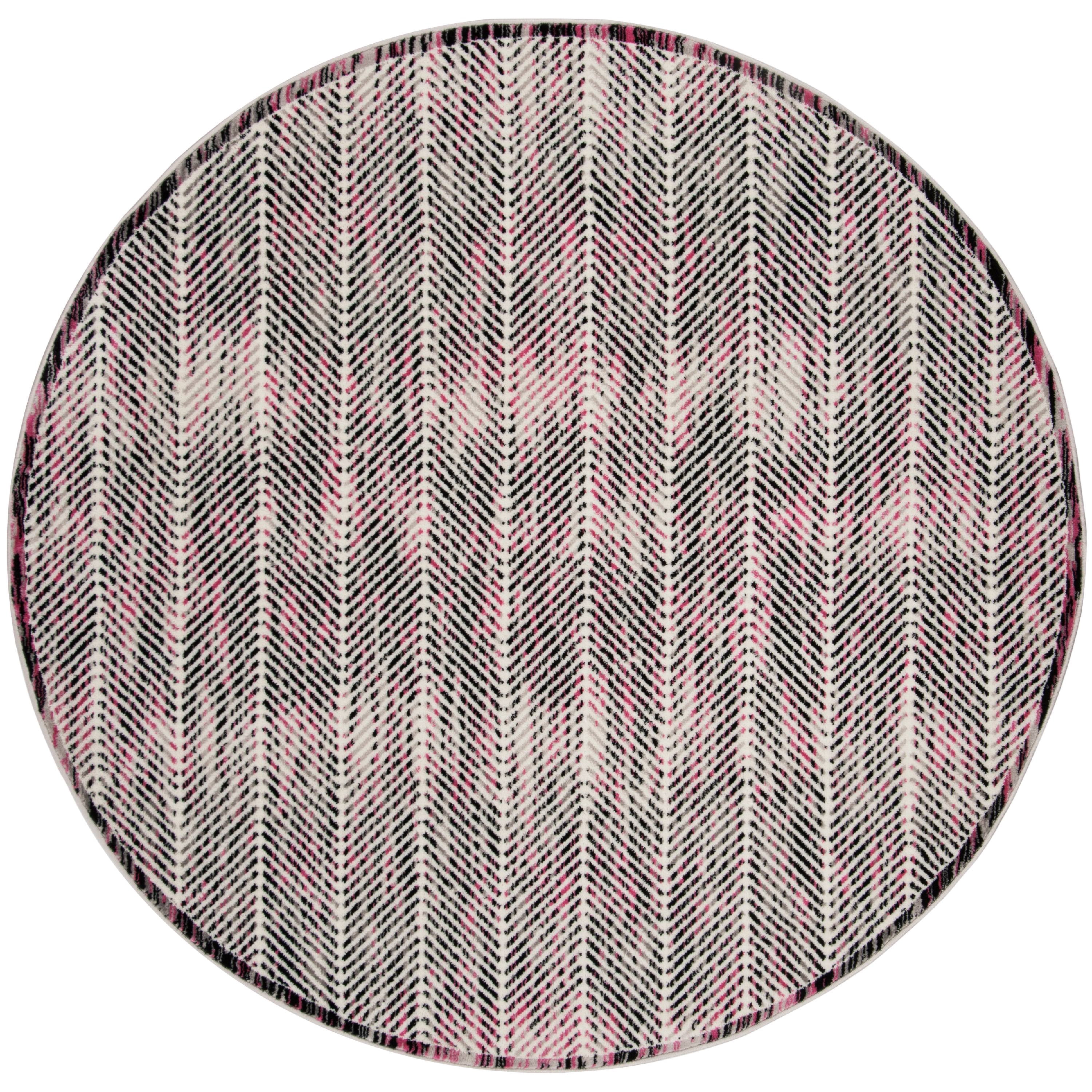 SAFAVIEH Skyler Collection SKY194P Grey / Pink Rug