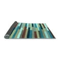 thumbnail image 2 of Ahgly Company Indoor Square Abstract Light Blue Contemporary Area Rugs, 6' Square, 2 of 4