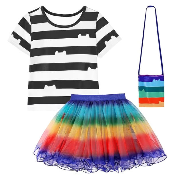 Gabby's Dollhouse-Conjunto de vestidos y pantalones para niñas, disfraz de Halloween, Pascua, gatos, carnaval, fiesta de cumpleaños, 3-10 años(white 140 7-8T