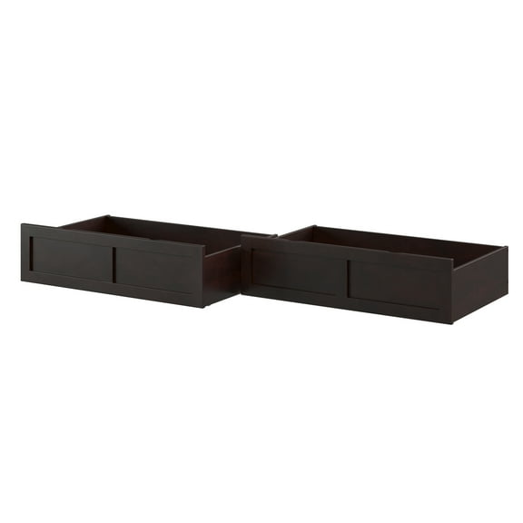 AFI Underbed Accessory Modern Wood Drawers in Espresso (Set of 2)
