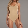thumbnail image 2 of ZQUUVOU Shapewear Tummy Control for Women Seamless Bodysuit with Adjustable Straps Lightweight Body Shaper Suits Beige, 2 of 7