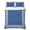 Dark Blue, variant on Twin Quilt Set 68''x86'', Blue Grey Ombre Lightweight Summer Bedspread Coverlet Set with 2 Pillow Shams, Farmhouse Gradient Minimalist Breathable All Season Quilt Bedding for Dorm/Bedroom