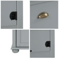 thumbnail image 6 of HIUU Coat Rack with Shoe Storage for Entryway, Hall Tree with Bench and Shoe Storage, Blue, 6 of 9