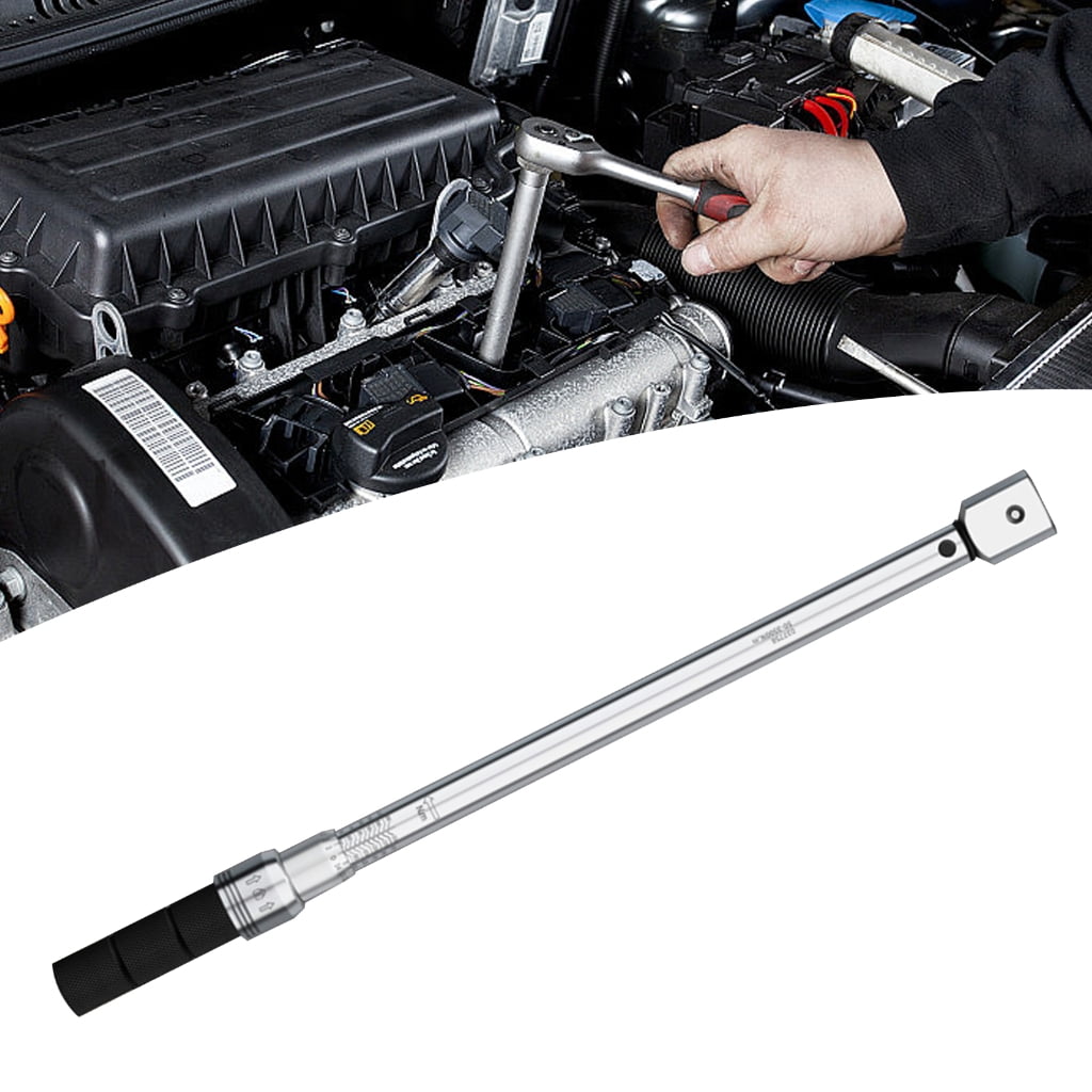 MOMOJIA Interchangeable Head Type Adjustment Torque Wrench with Metal Handle Torque Wrench Spanners for Mechanical Repair