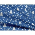 thumbnail image 4 of oneOone Rayon Blue Fabric Snowflake,Star & Tree Sewing Material Print Fabric By The Yard 56 Inch Wide, 4 of 5