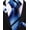 Blue Stripe, variant on Men Stripe Neckties, Black Red
