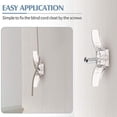 thumbnail image 5 of 12pcs Blinds Cord Cleat Small Rope Cleat Holder Blind Hook Winders with Screws, 5 of 8