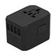 thumbnail image 3 of Enchufe Adaptador de viaje internacional Sincero con 4 puertos USB Puerto tipo C para Reino Unido UE EE UU JP AU CN 100 ~ 240 V negro, 3 of 10