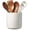 Off-White, variant on Large Utensil Holder for Kitchen Counter, 7.3” Ceramic Cooking Utensil Crocks for Spatula & Spoon, Farmhouse Kitchen Utensil Holder with Cork, Home Decor, Dark Blue