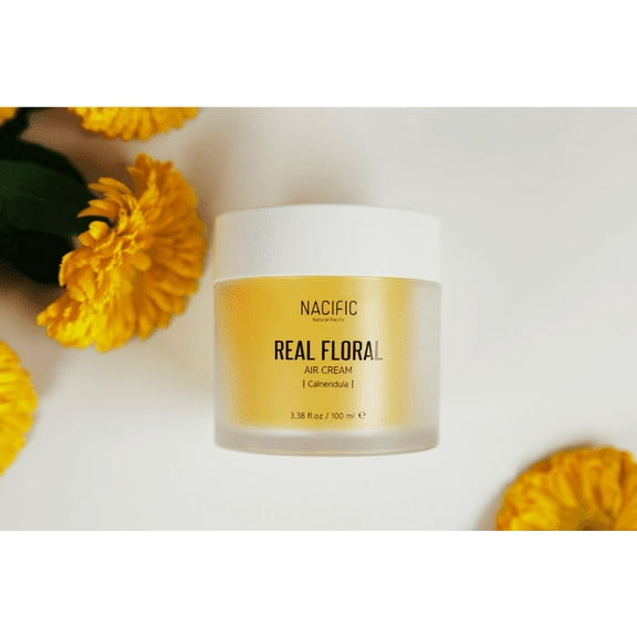 Nacific Real Floral, Air Cream, Calendula , 3.38 fl oz (100 ml)