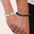 thumbnail image 3 of Ensemble Bracelet Perles Blanches Chic et Élégant pour Hommes et Femmes, 3 of 3