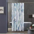 thumbnail image 2 of Stall 36"x72" Cute Watercolor Floral Shower Curtain Set with Hooks,Blue Botanical Leaves Bathroom Curtain,Modern Minimalist Waterproof Bath Curtains for Bathroom Decor, 2 of 6
