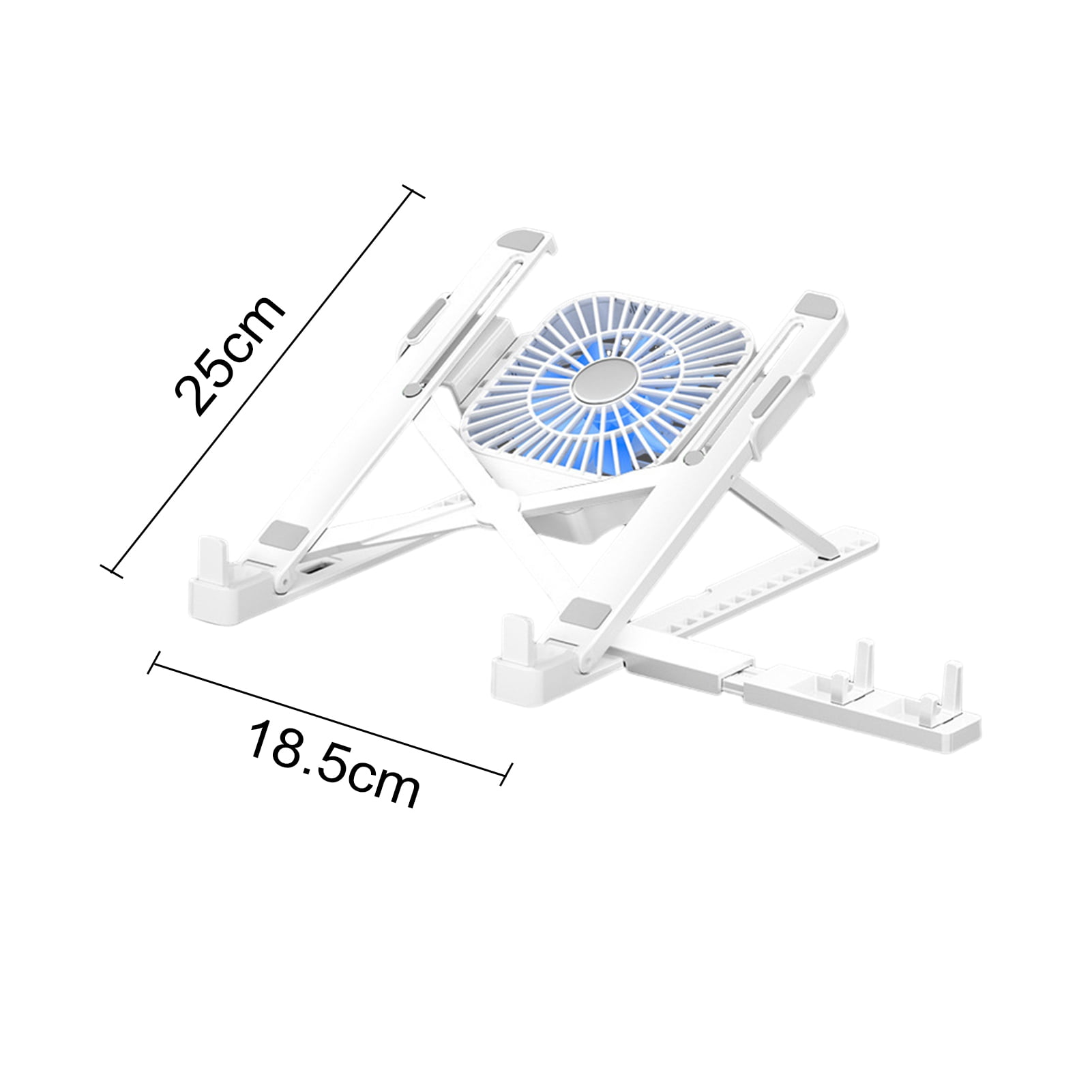 Xinyolin Portable Ergonomic Laptop Stand with Cooling Fan High Stability Height Adjustable Foldable Design Anti-Slip Laptop Riser Bracket