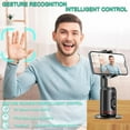 thumbnail image 3 of AimoStand – Built-in AI Camera Smart Auto-Tracking Phone Stand, 360° Rotating Tripod for Photos and Videos, No App Needed, Gesture and Remote Control, for Live Streaming, 3 of 7