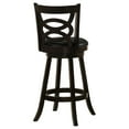 thumbnail image 6 of Cappuccino Swivel Bar Stools (2) - Color, Black Seat Cushion, Elegant And Dining 2 Height -colored, Comfy For, 6 of 6
