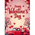 thumbnail image 4 of Valentine's Day Banner Backdrop Pink Heart Decorations Romantic Party Supplies Photography Props Gift Background Balloon Display, 4 of 4