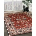 thumbnail image 2 of Ahgly Company Indoor Square Mid-Century Modern Red Oriental Area Rugs, 3' Square, 2 of 6