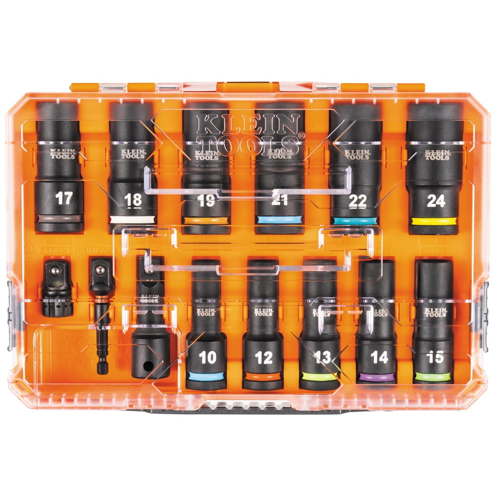 Klein Tools 65111IMPCTM KNECT 1/2" Drive Deep Well Impact Socket Set