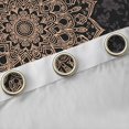 thumbnail image 4 of Manfei Teens Boho Mandala Curtains Pack of 2 (42x84 Each),Hippie Floral Curtains Blackout,Exotic Style Bedroom Curtains,Ultra Soft Home Decor, 4 of 6