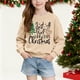 thumbnail image 1 of Cowsor Girls Sweatshirts Kids Cute Graphic Crewneck Pullover Tops Long Sleeve Holiday Shirts, 1 of 6