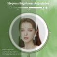 thumbnail image 3 of Espejo de maquillaje DEIOVWXS de 8" de doble cara 1X/10X con LED, 3 of 7