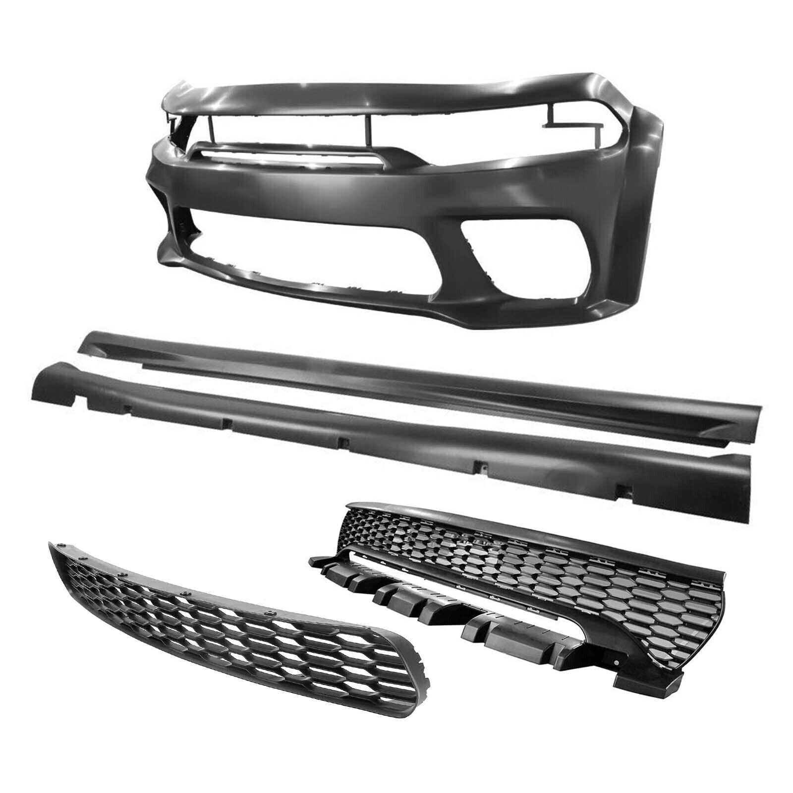 Complete Front & Rear Bumper Widebody Set Fits 2015-2023 Dodge Charger