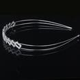 thumbnail image 4 of Miangastore Rectangular Style Wedding Bridal Hair Barrettes, Hairband, Hair Clip, Hair Loop (Sliver), 4 of 5