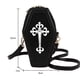 thumbnail image 5 of Bolsa cruzado gótico con forma de ataúd, hombro de PU, de mano para fiesta de Halloween (negro) Likrtyny  Para Estrenar, 5 of 9