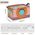 thumbnail image 7 of Yayeee Foldable Storage Basket for Shelves with Handles Waterproof Cloth Bins, Orange Circle, 7 of 7