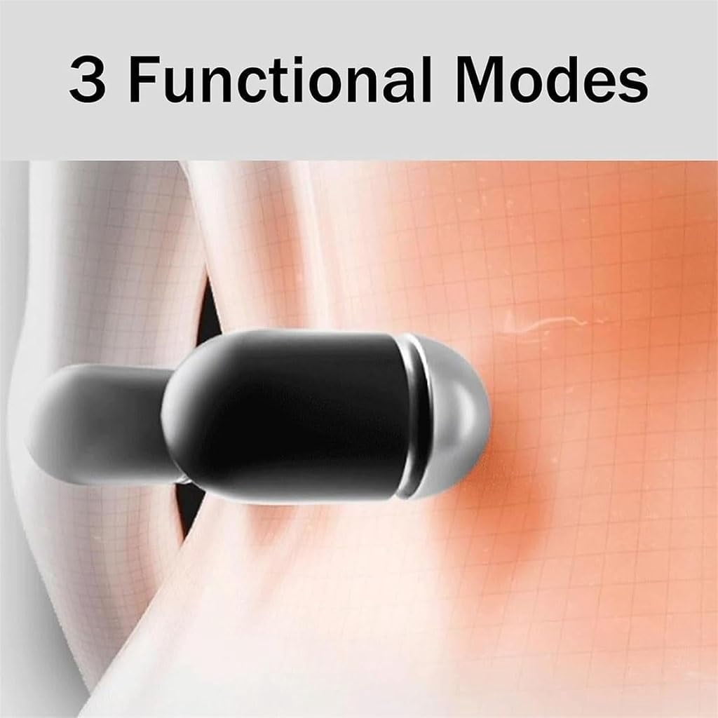 Triple Fusion Back Massager with Heat, 3 in 1 Back Massager for Neck, Shoulder and Back, Heat Therapy & Full Support with 118-inch USB Cable