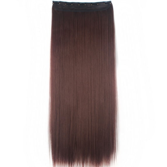 LELINTA 30" Women Ladies Long Straight 5 clips one piece 3/4 Full Head Clip in Hair Extensions