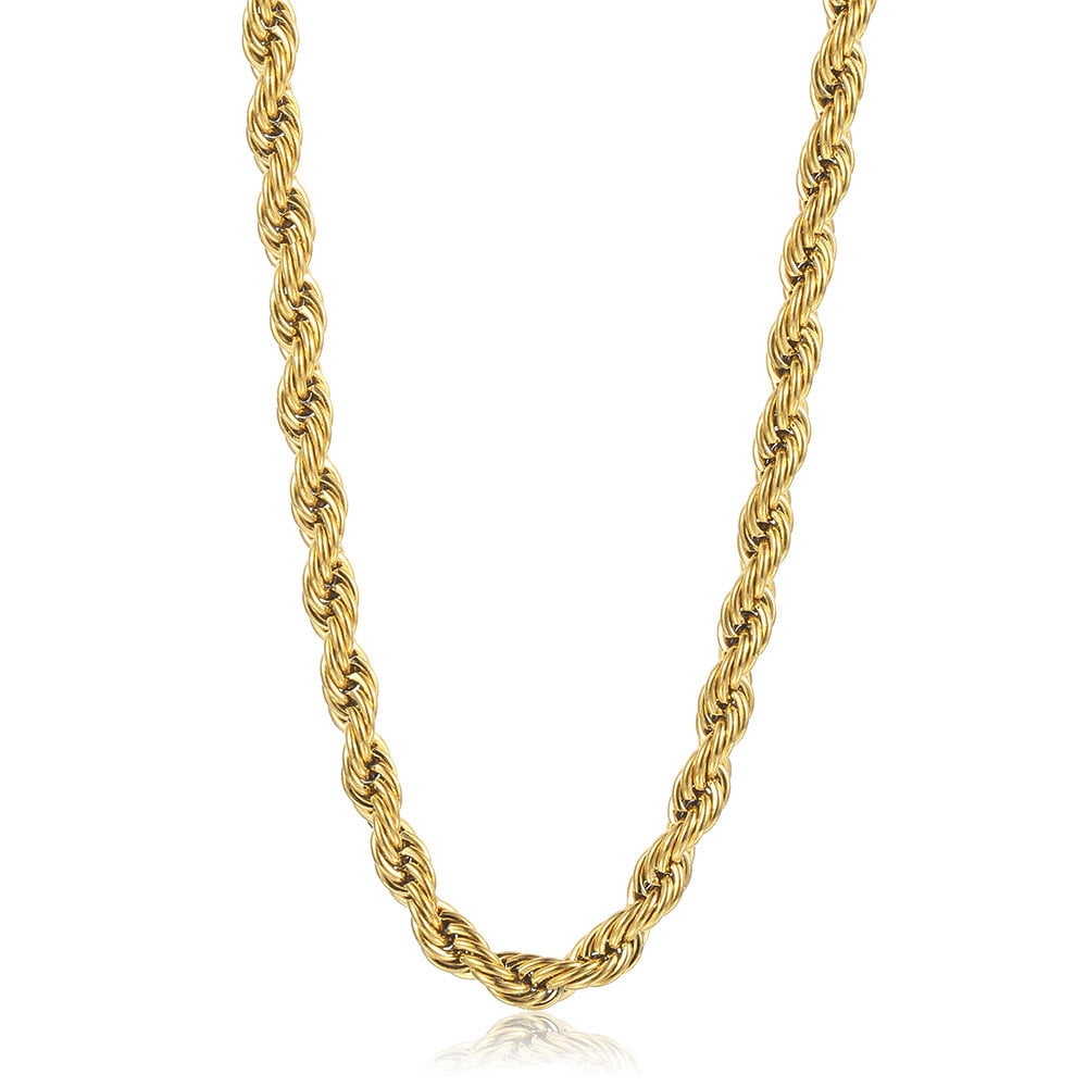 Men's 2.3MM Sterling Silver Rope Chains 