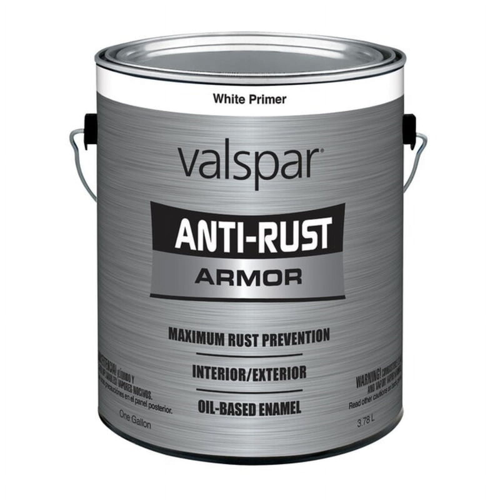 Valspar 1017044 1 gal Anti Rust Primer, Galvanized White