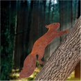 thumbnail image 1 of Rusty squirrel running, tree stake, rust decoration, height 9cm x length 30cm, 1 of 5
